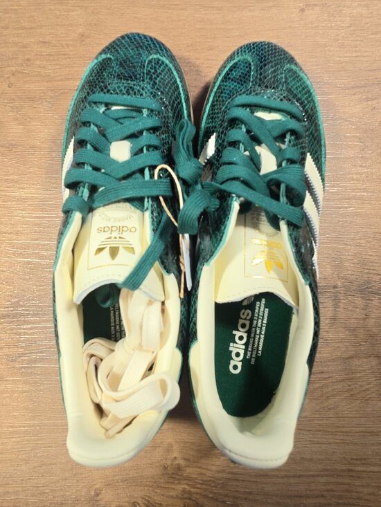 adidas Samba OG JR8848 Green Snake Print Low Top Sneakers US 9.5 In Stock main image 6